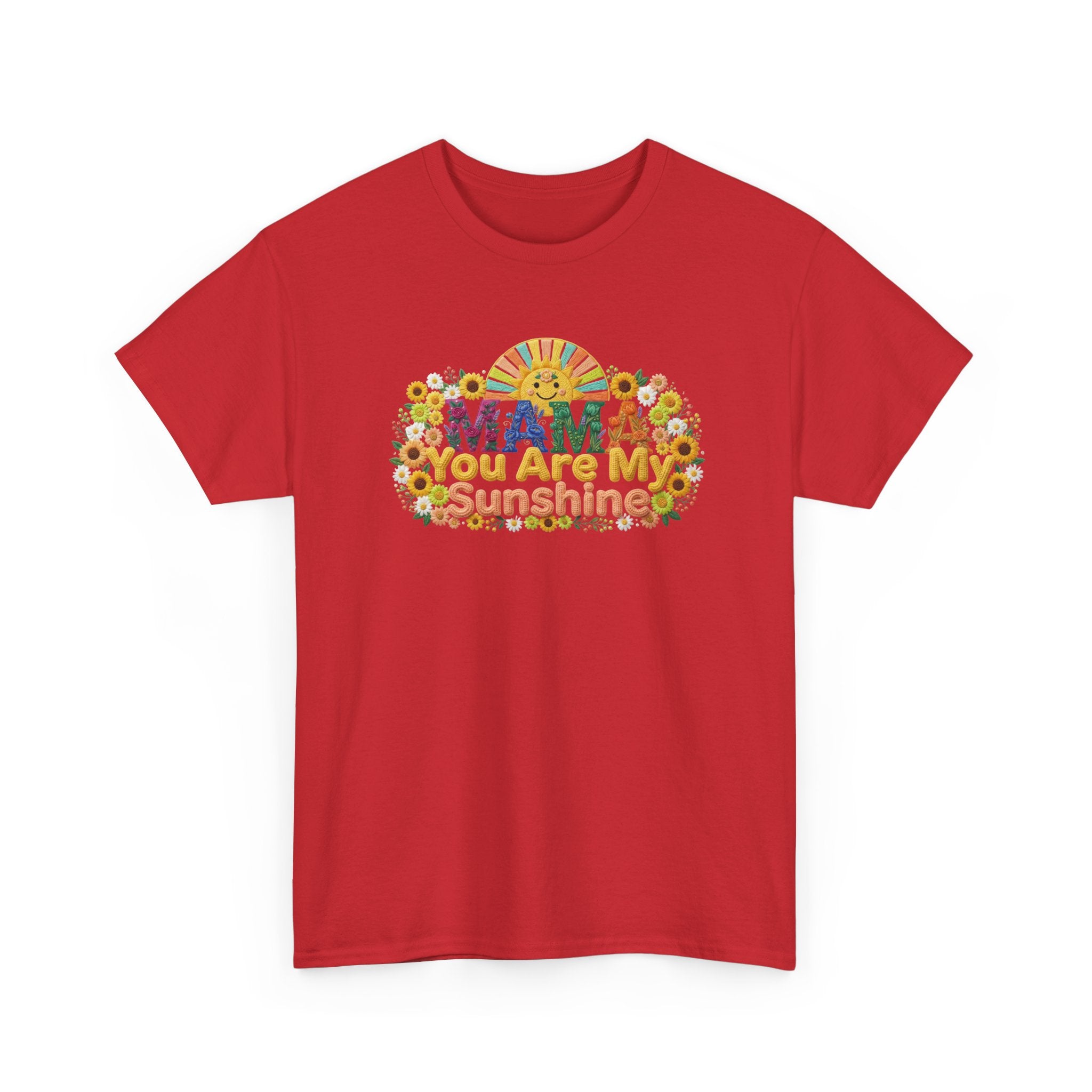 Mama You Are My Sunshine T-Shirt — Floral Retro Mother's Day Tee