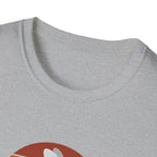 Retro Sunset Bunny T-Shirt — Cute Rabbit Vintage Stripe Tee