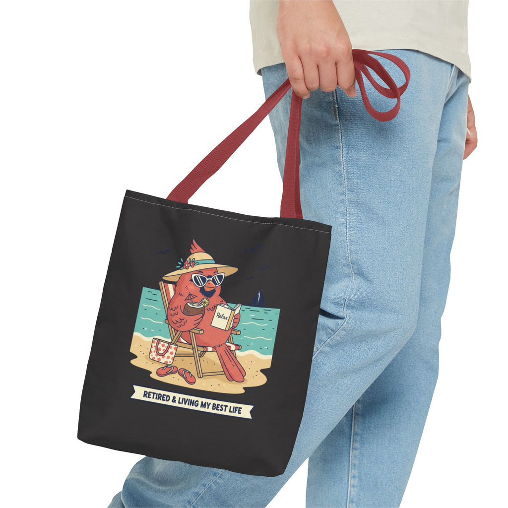 Retired and Living My Best Life Tote Bag