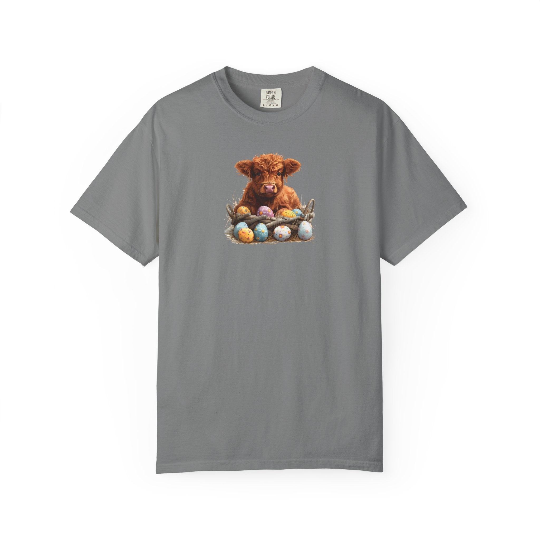 Highland Calf with Easter Eggs T-Shirt