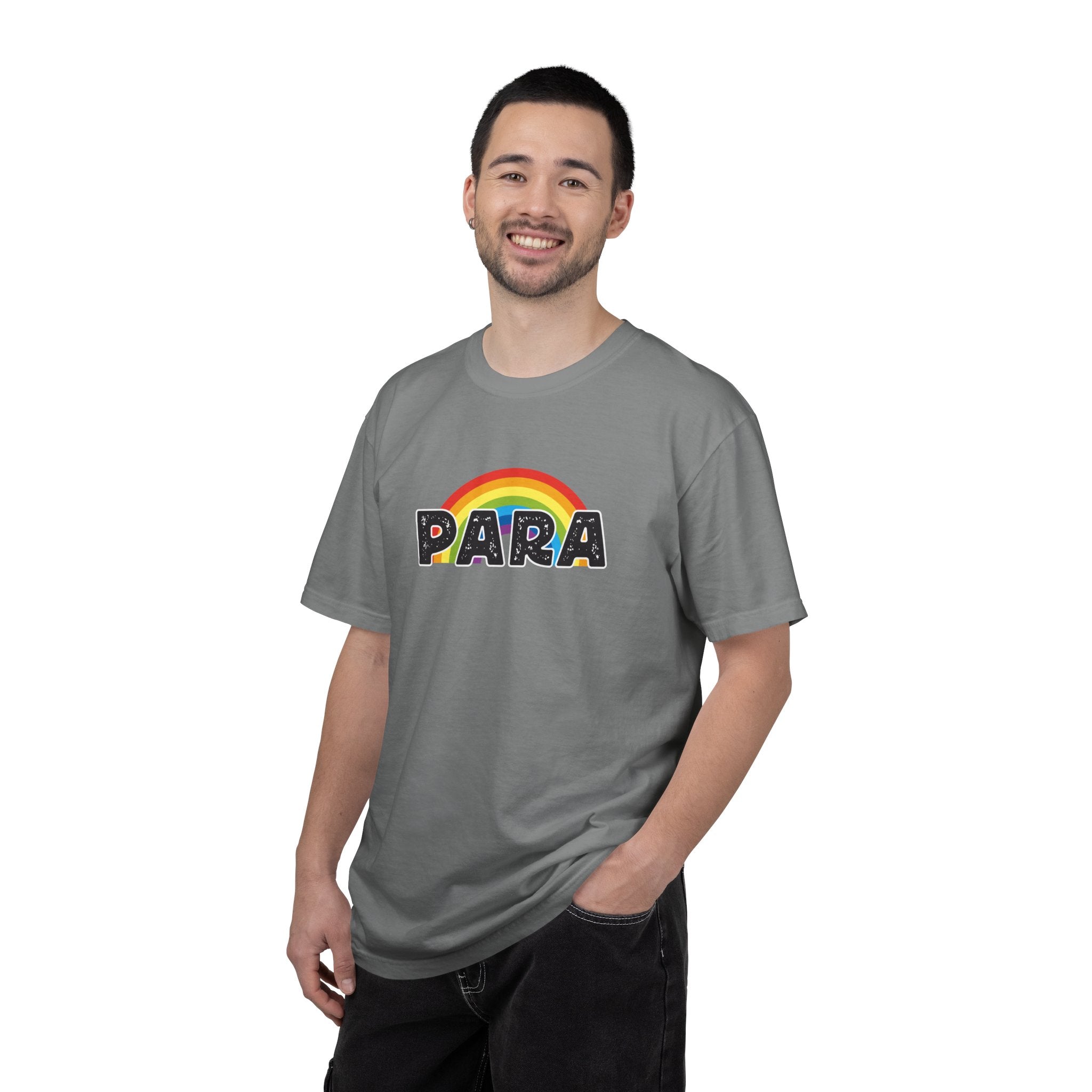 PARA Rainbow Graphic T-Shirt – Colorful Pride-Inspired Lettering