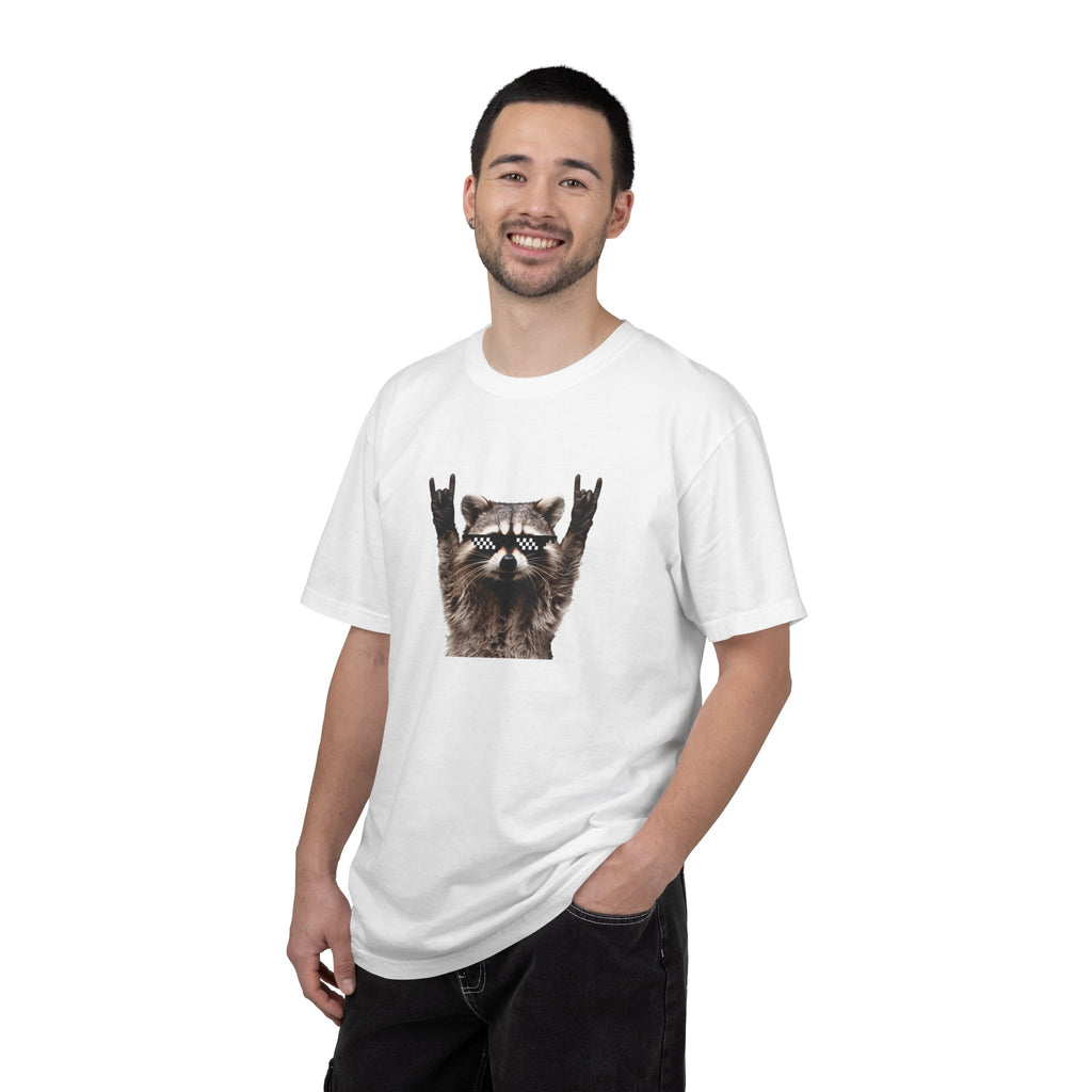 Rock On Raccoon T-Shirt — Cool Sunglasses Graphic Tee