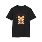 Paws & Coffee Corgi T-Shirt — Cute Dog Lover Coffee Tee