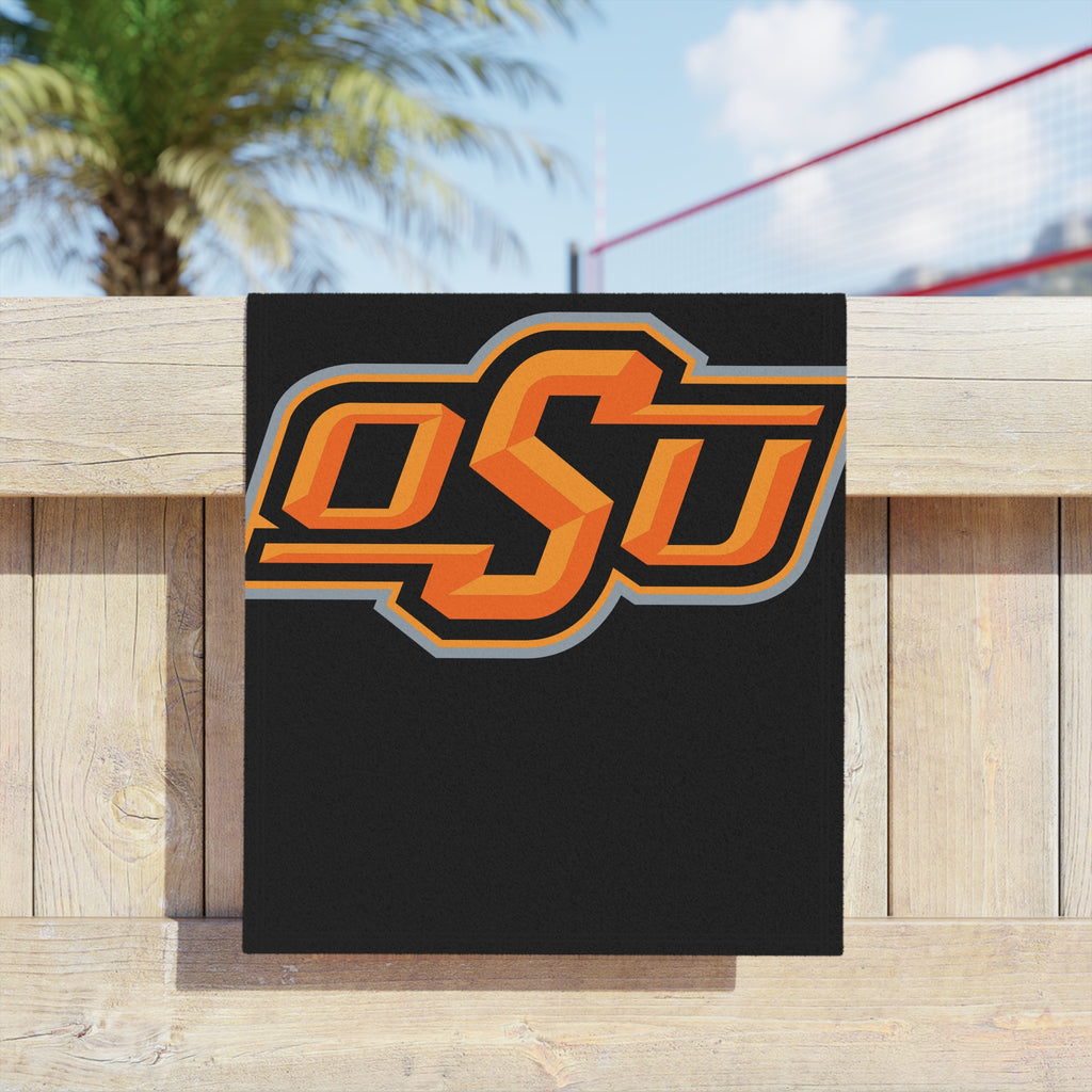 OSU Logo Beach Towel – Collegiate Orange & Black Pool / Stadium Towel