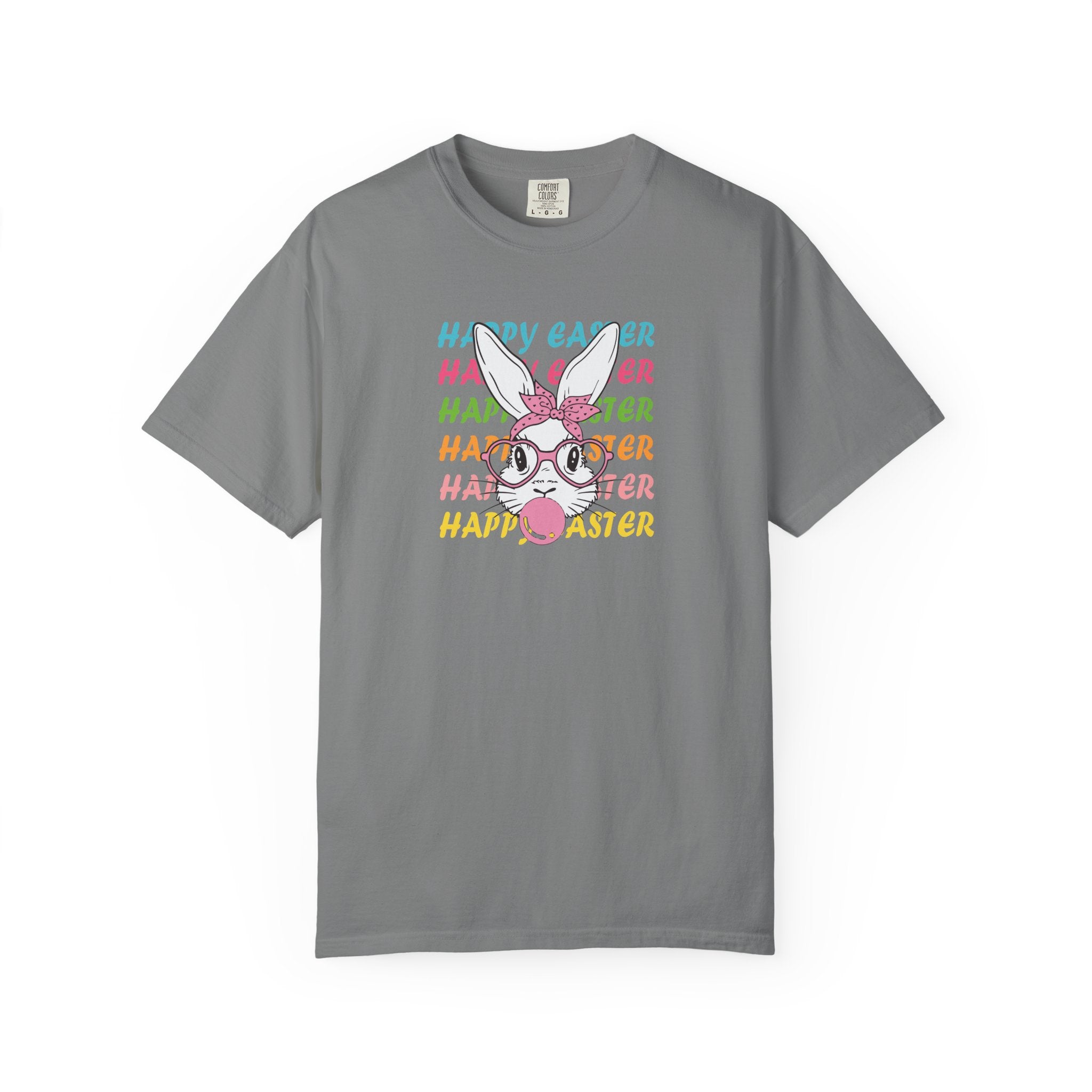 Easter Bunny Glasses T-Shirt — Happy Easter Pastel Graphic Tee