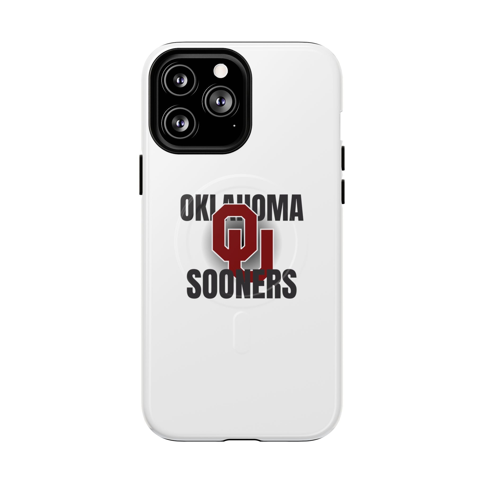 Oklahoma Sooners Tough Magnetic Phone Case — Durable Magnetic Snap-On College iPhone Cover