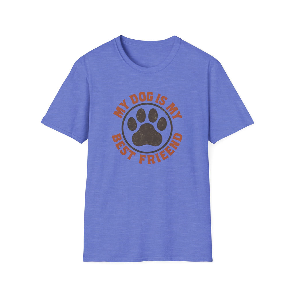 Dog Lover T‑Shirt — "My Dog Is My Best Friend" Paw Print Tee