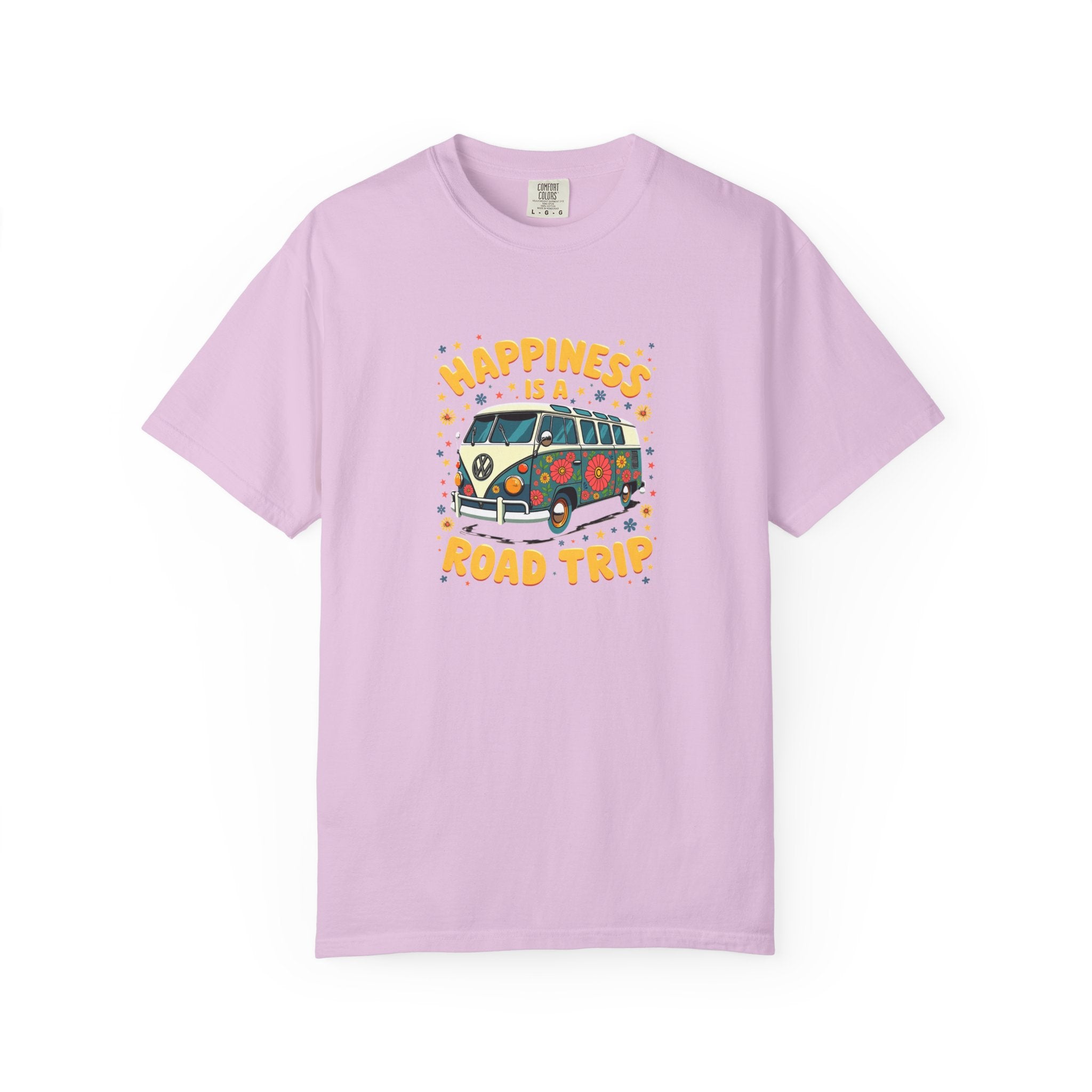 Road Trip T-Shirt — "Happiness Is A Road Trip" Vintage Camper Tee