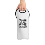 Wine Tote — "Oh Look It’s Wine O’Clock" Insulated Bottle Bag