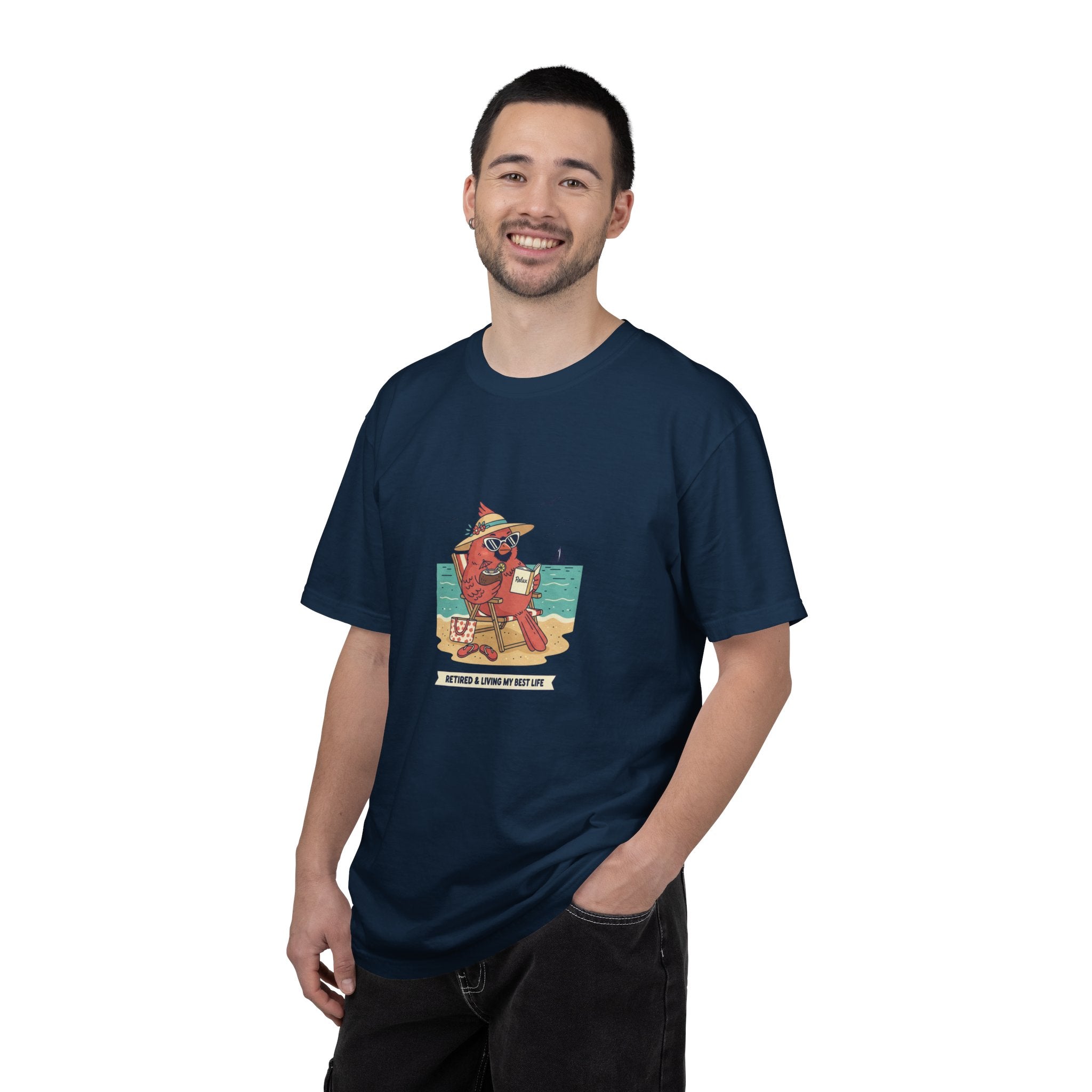 Beach Cardinal Relaxing T-Shirt — Retro Summer Tee
