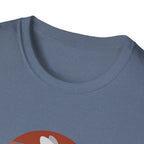 Retro Sunset Bunny T-Shirt — Cute Rabbit Vintage Stripe Tee