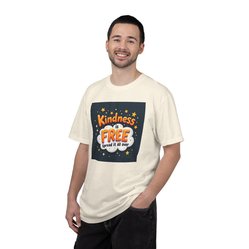 Kindness Is Free T-Shirt — 'Spread It All Over' Positive Graphic Tee