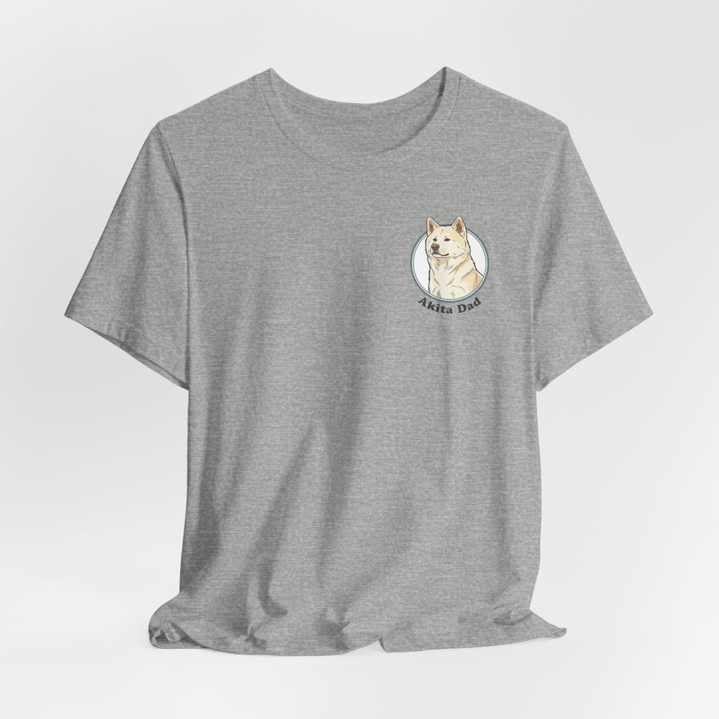 Akita Dad T-Shirt — Cute Akita Dog Graphic Tee for Dog Lovers