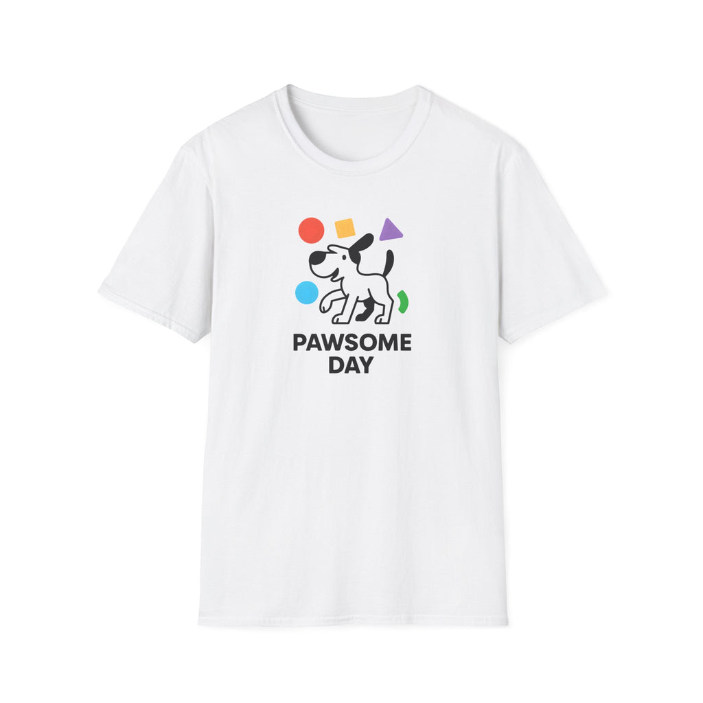 Pawsome Day Dog T‑Shirt – Cute Paw Print Graphic Tee for Dog Lovers