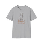 Cat T-Shirt — 'Purrfect Companion' Minimalist Cat Lover Tee
