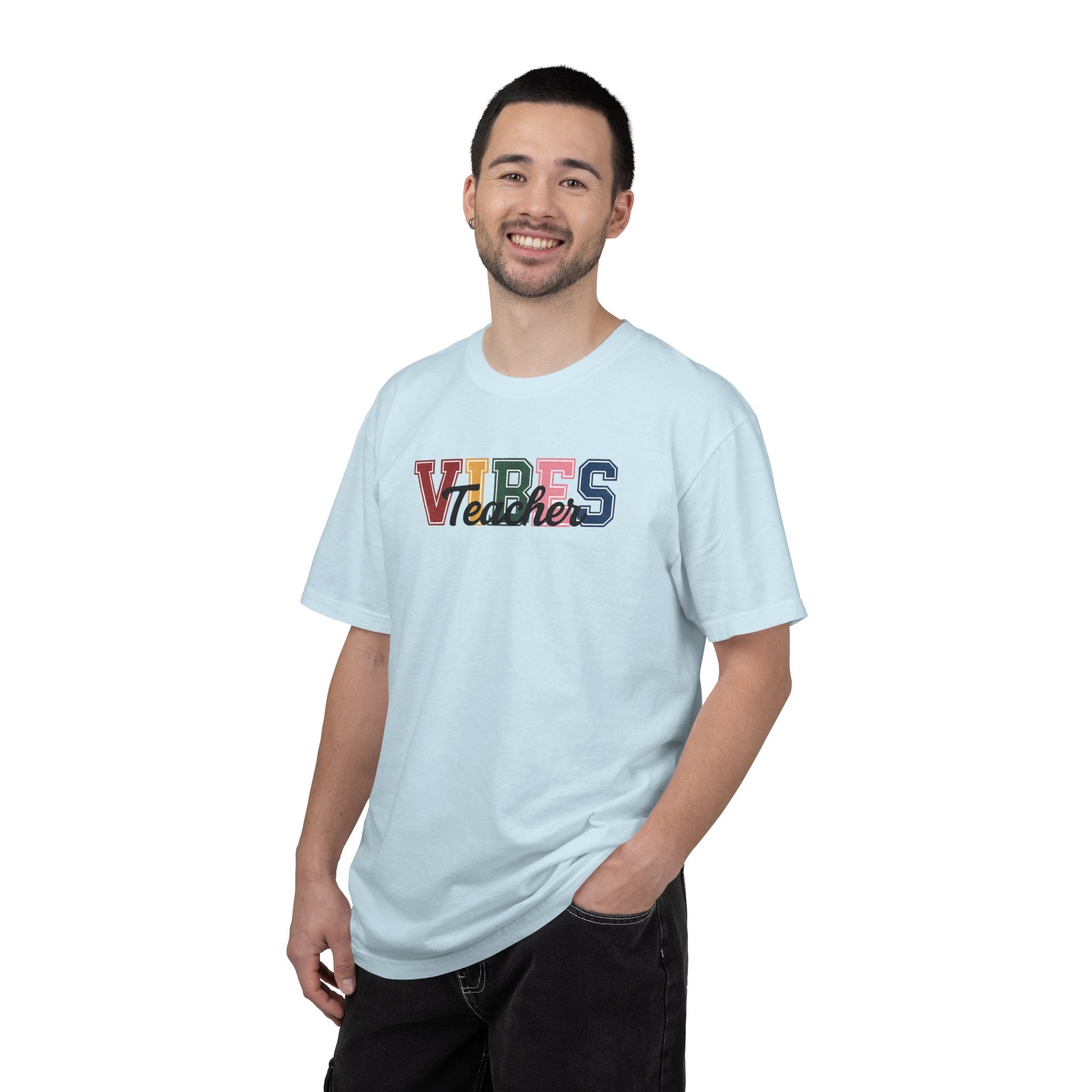 VIBES Teachers T-Shirt — Colorful Retro School Pride Tee