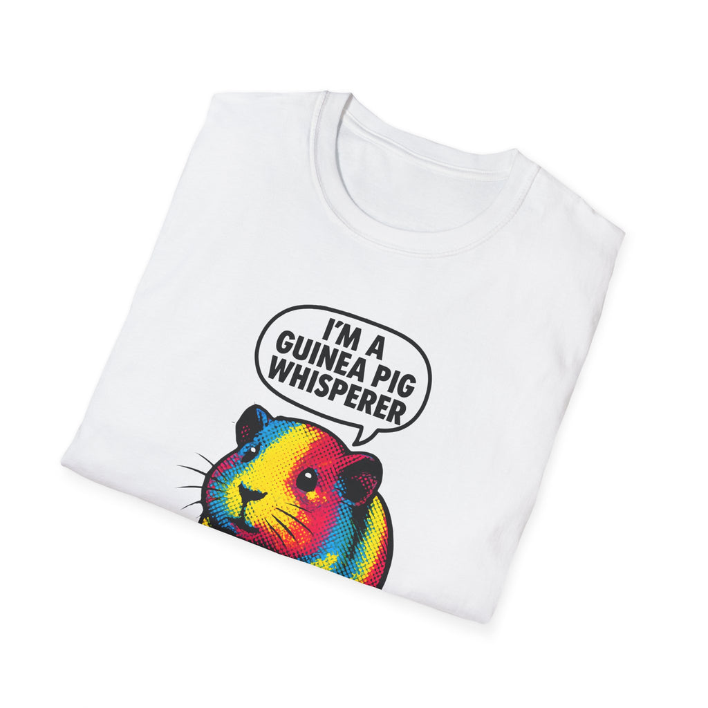 Guinea Pig Whisperer T‑Shirt — Colorful Rainbow Guinea Pig Tee