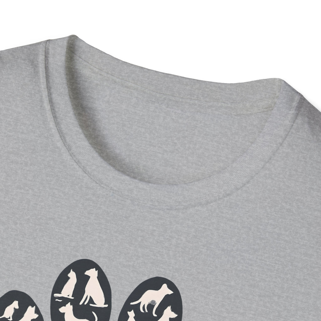 Rescue Love Paw Print T-Shirt