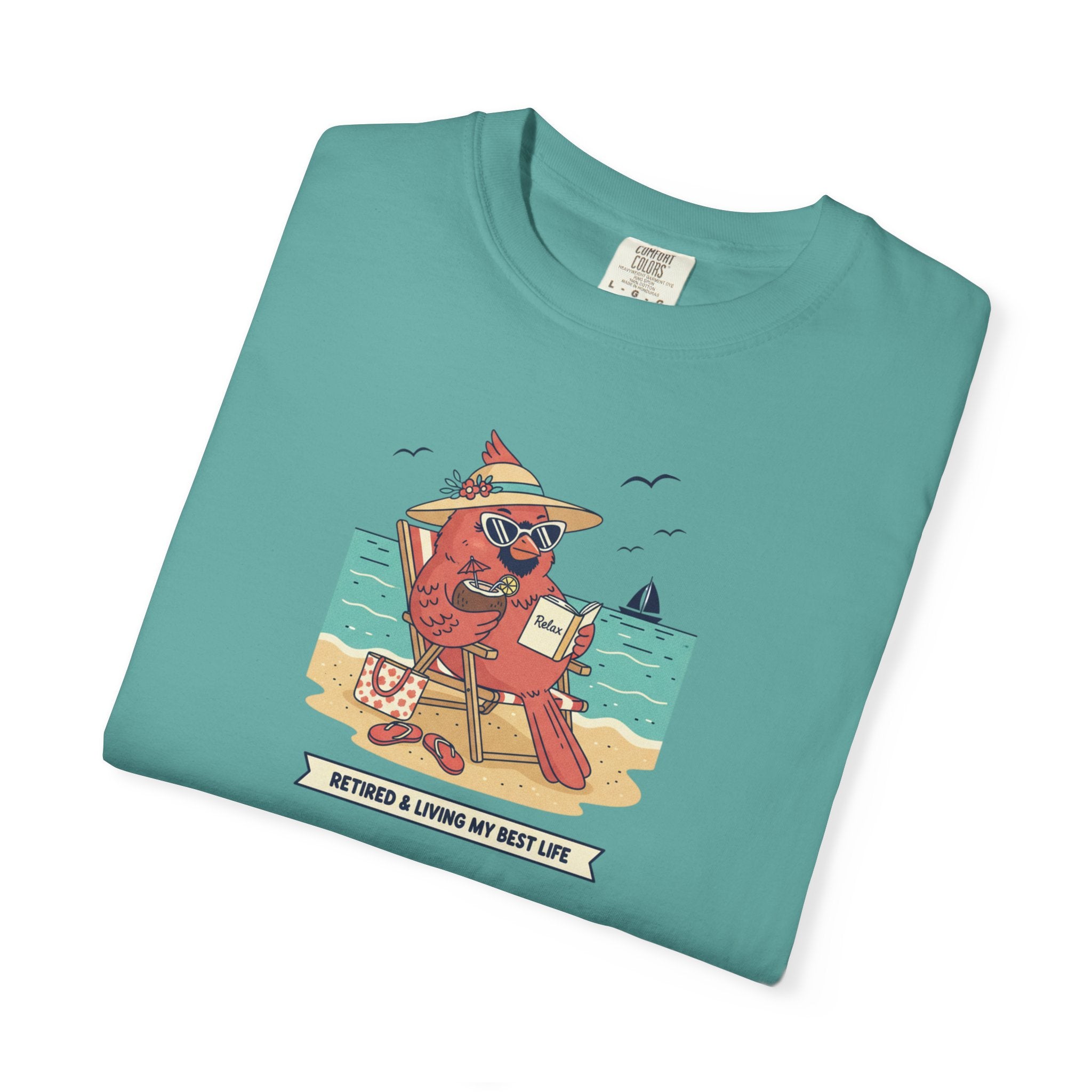 Beach Cardinal Relaxing T-Shirt — Retro Summer Tee