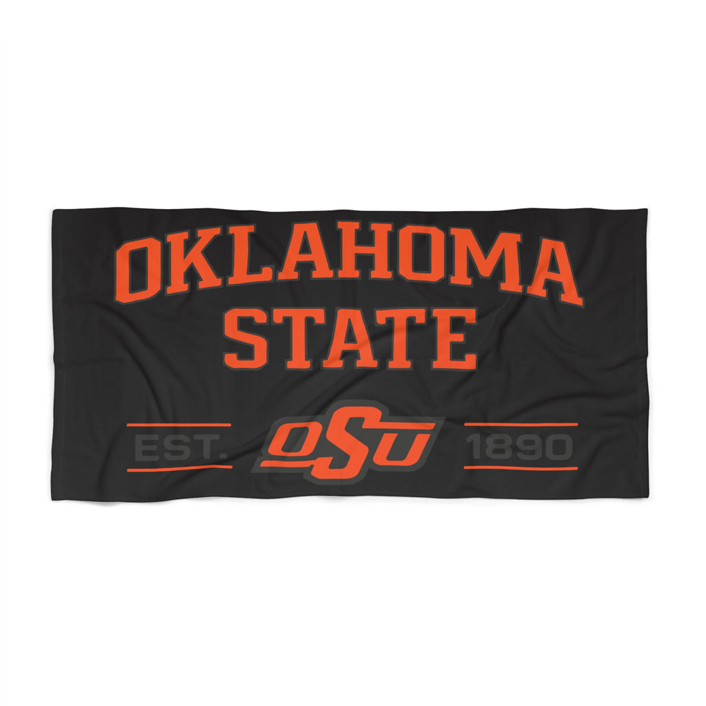 Oklahoma State Beach Towel – OSU Orange & Black Collegiate Towel