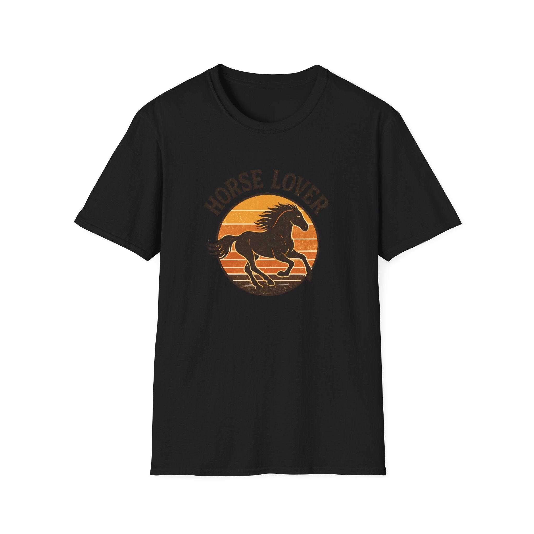 Horse Lover T-Shirt — Running Horse Sunset Graphic Tee