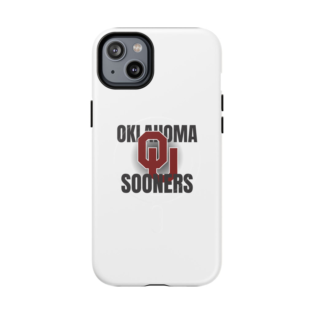Oklahoma Sooners Tough Magnetic Phone Case — Durable Magnetic Snap-On College iPhone Cover