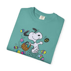 Easter Snoopy T-Shirt — "Happy Easter" Cartoon Egg Hunt Tee
