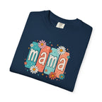 Mama Floral Tee — Retro Block Letter Mother's Day T-Shirt