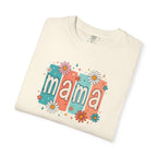 Mama Floral Tee — Retro Block Letter Mother's Day T-Shirt