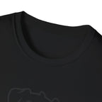 Dog Outline T-Shirt - Cute Happy Puppy Graphic Tee