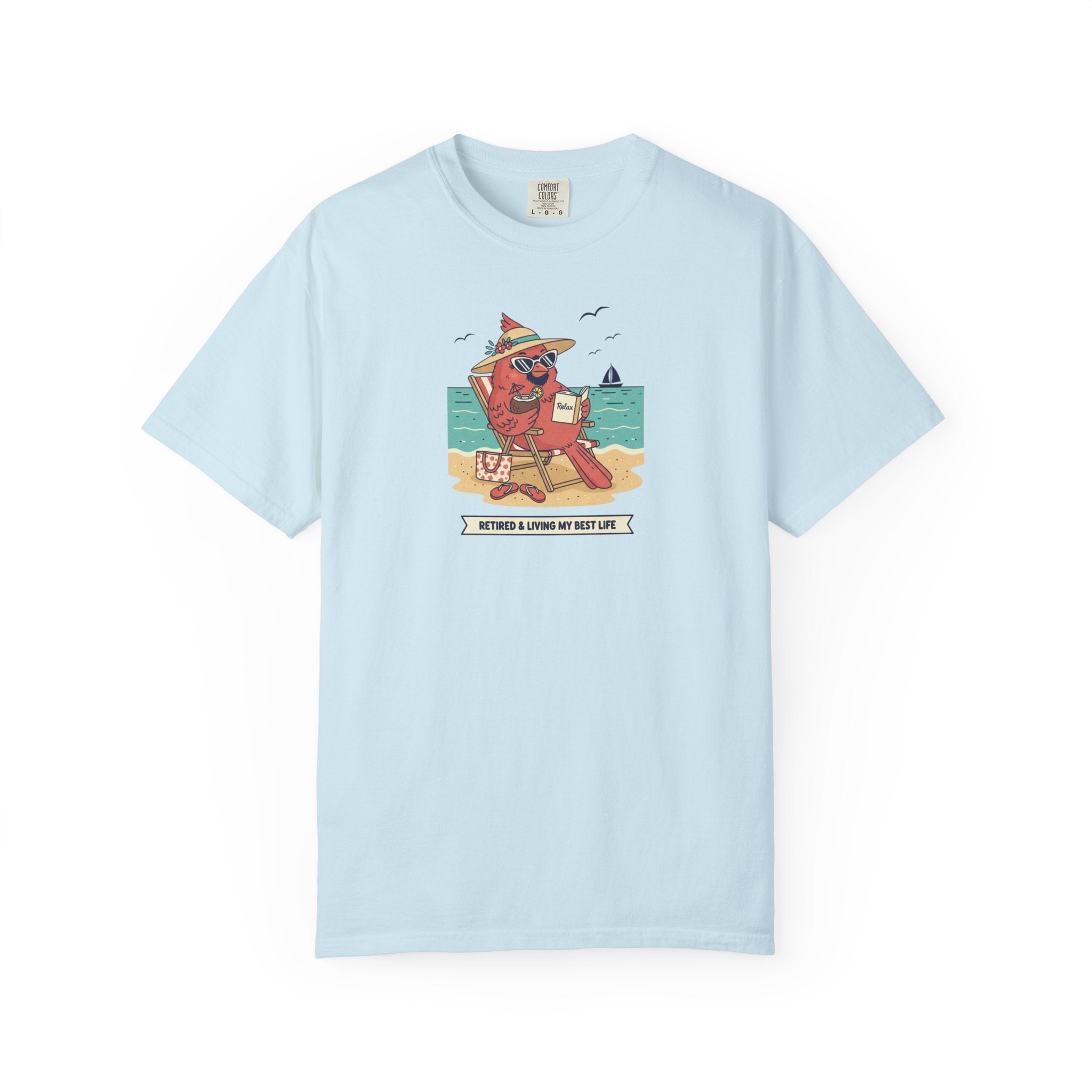 Beach Cardinal Relaxing T-Shirt — Retro Summer Tee