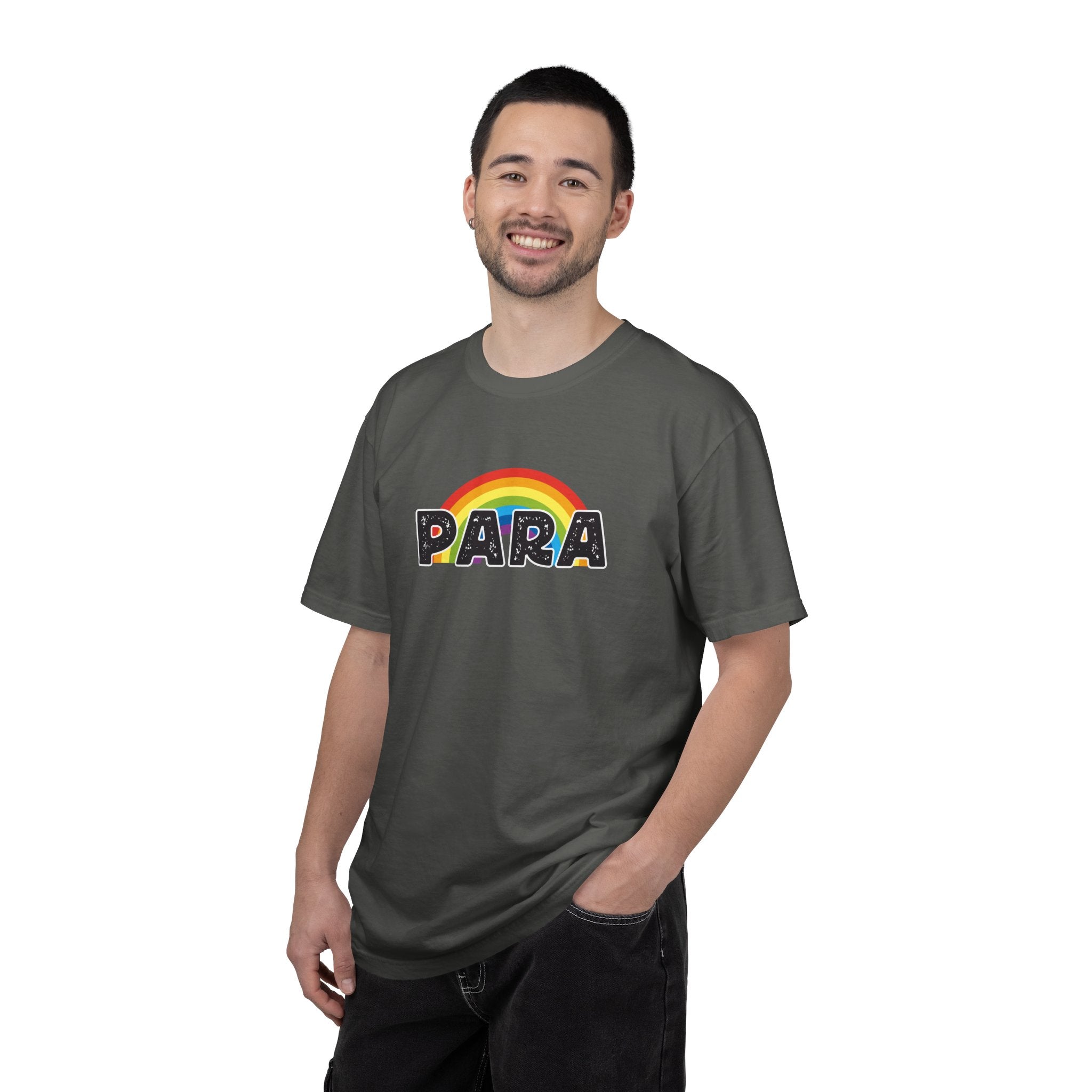 PARA Rainbow Graphic T-Shirt – Colorful Pride-Inspired Lettering