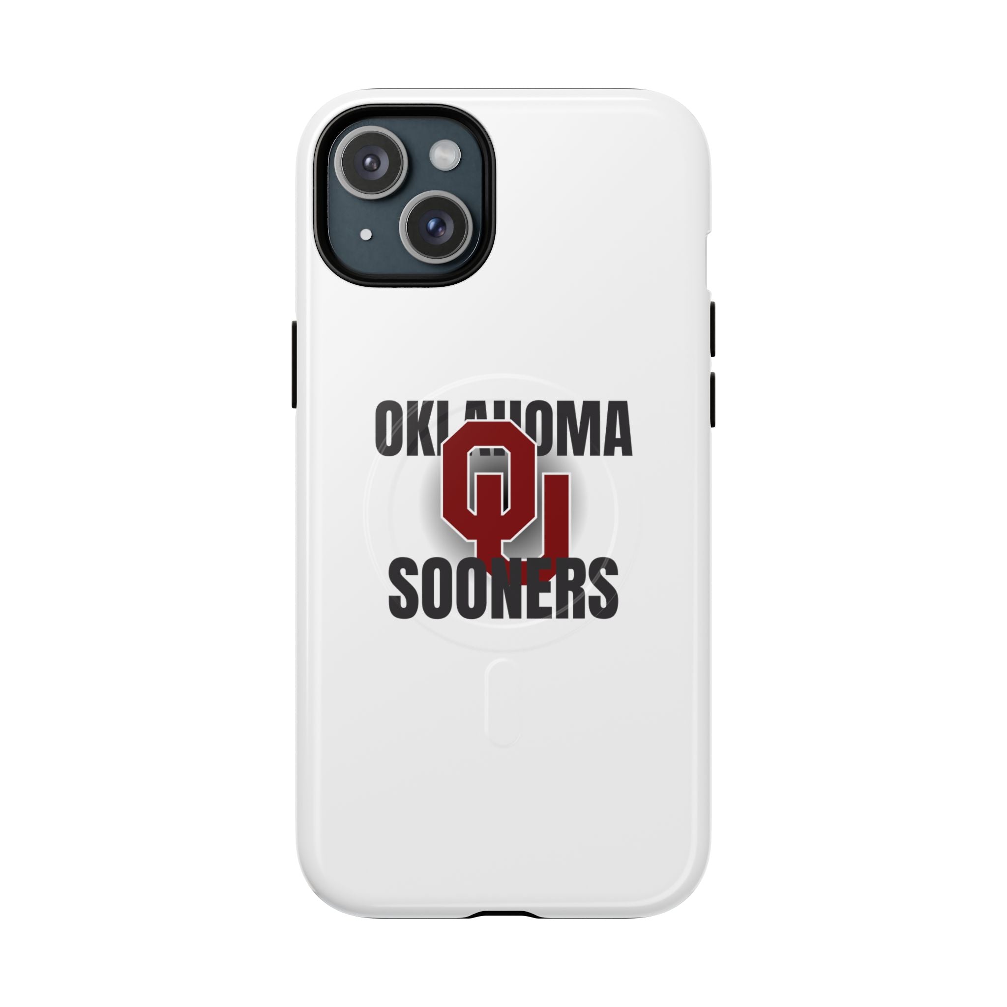 Oklahoma Sooners Tough Magnetic Phone Case — Durable Magnetic Snap-On College iPhone Cover