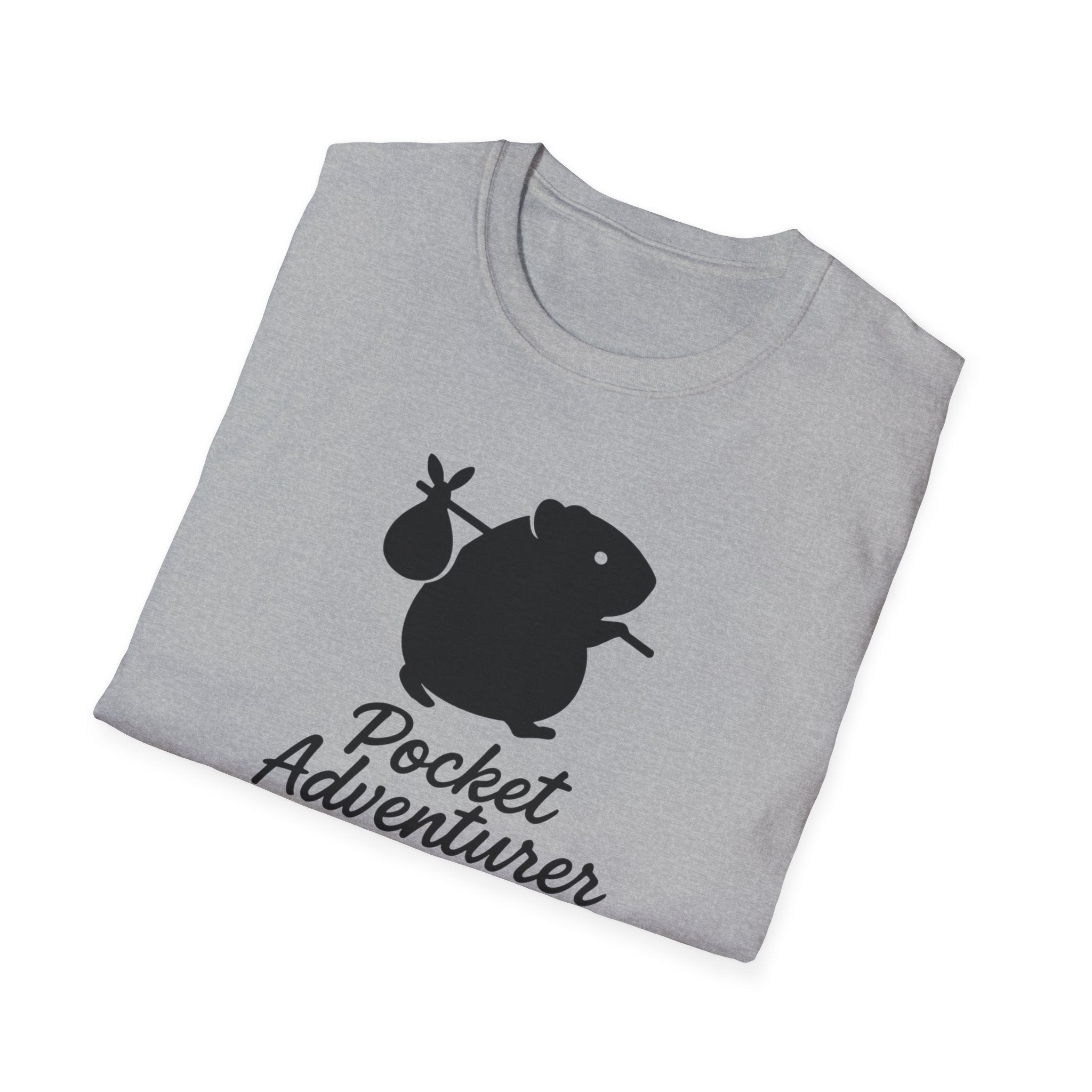 Pocket Adventurer T-Shirt — Cute Hiking Mouse Graphic Tee
