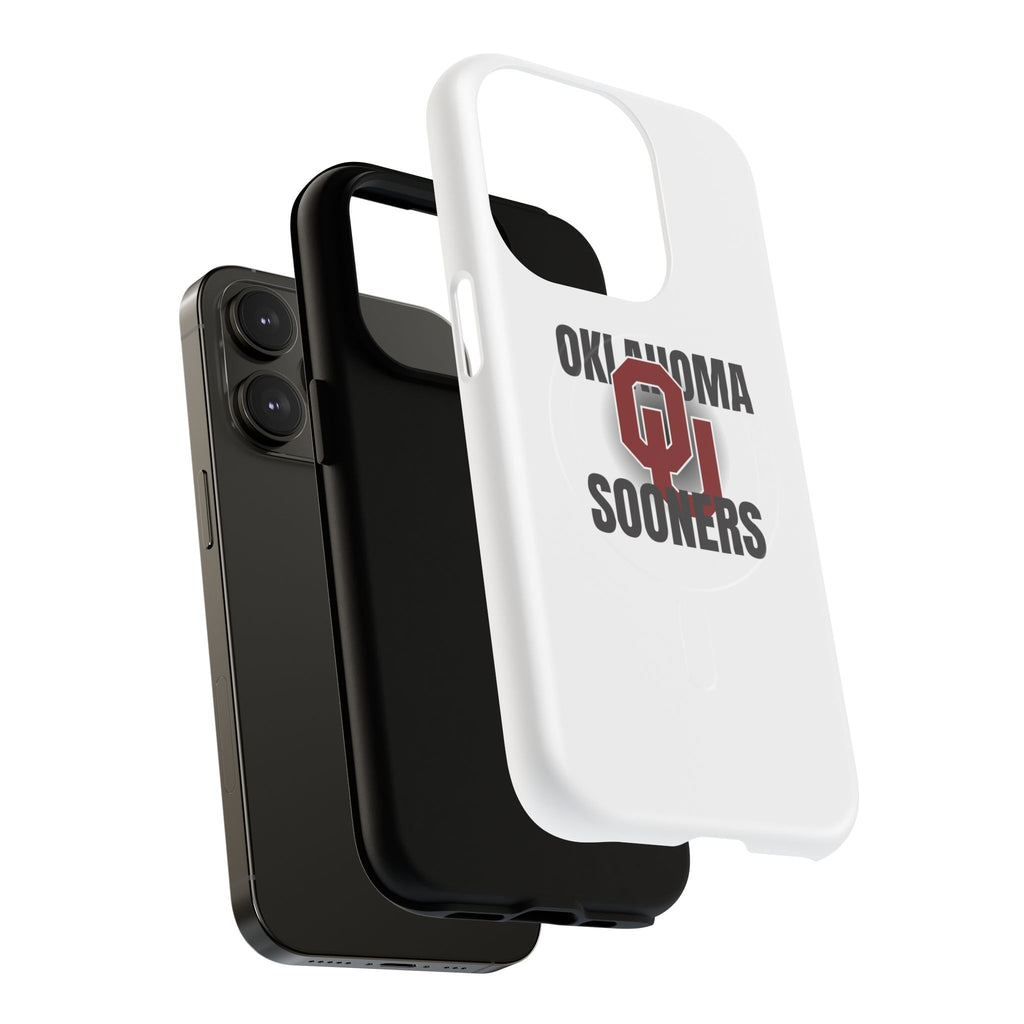 Oklahoma Sooners Tough Magnetic Phone Case — Durable Magnetic Snap-On College iPhone Cover