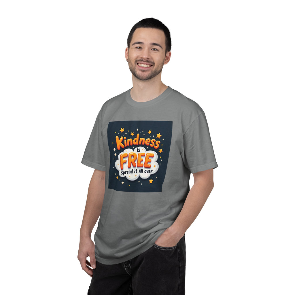 Kindness Is Free T-Shirt — 'Spread It All Over' Positive Graphic Tee