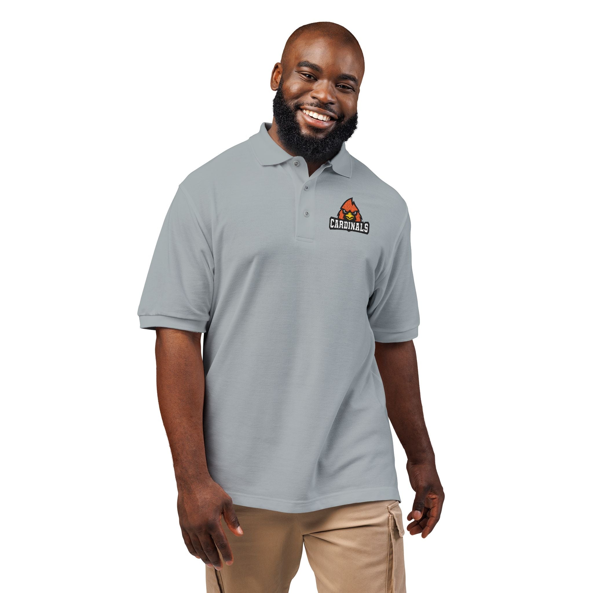 Embroidered Cardinal Polo Shirt
