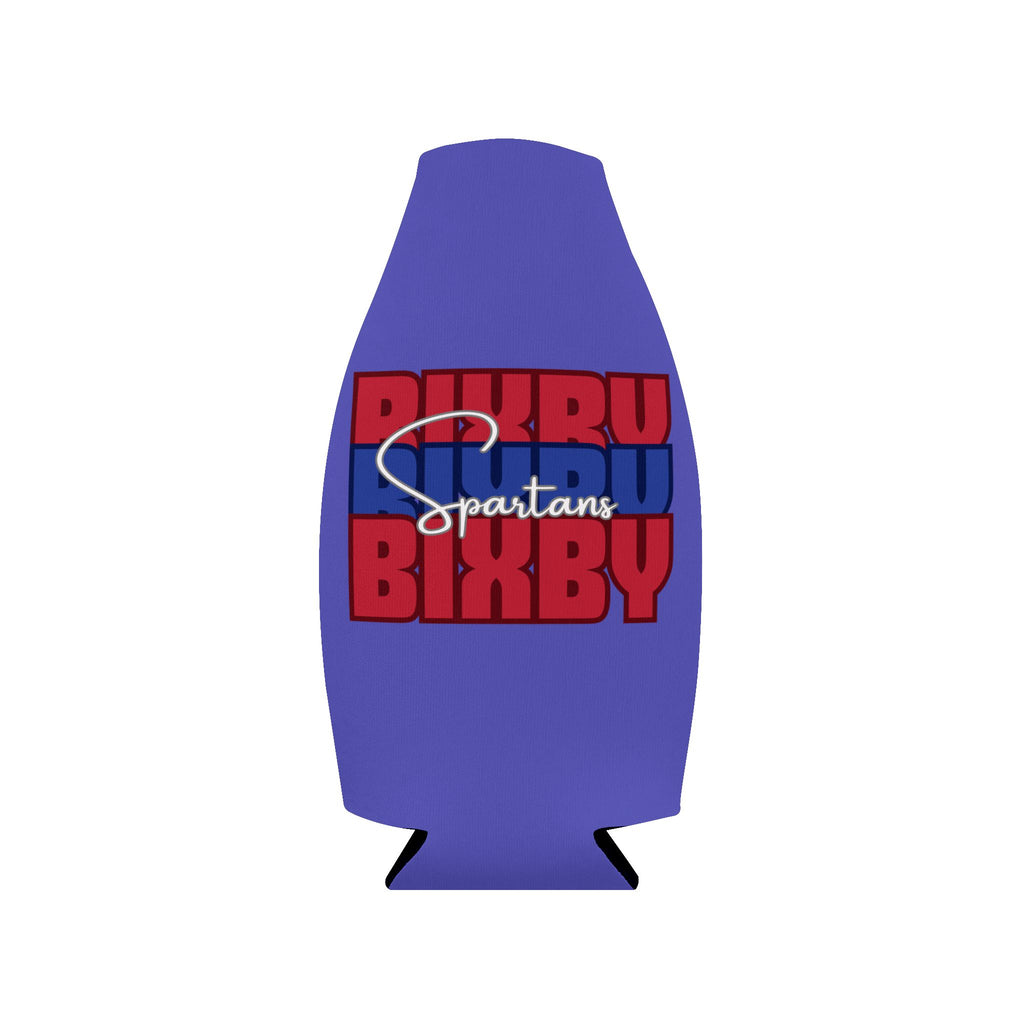 Bixby Spartans Insulated Zip Up Can Cooler