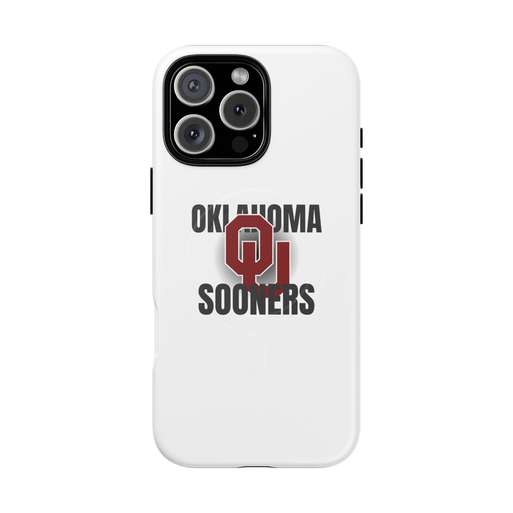 Oklahoma Sooners Tough Magnetic Phone Case — Durable Magnetic Snap-On College iPhone Cover
