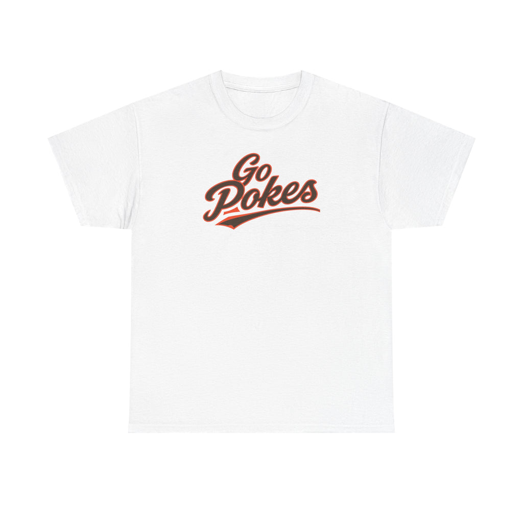 Go Pokes T-Shirt — Retro Script Fan Tee