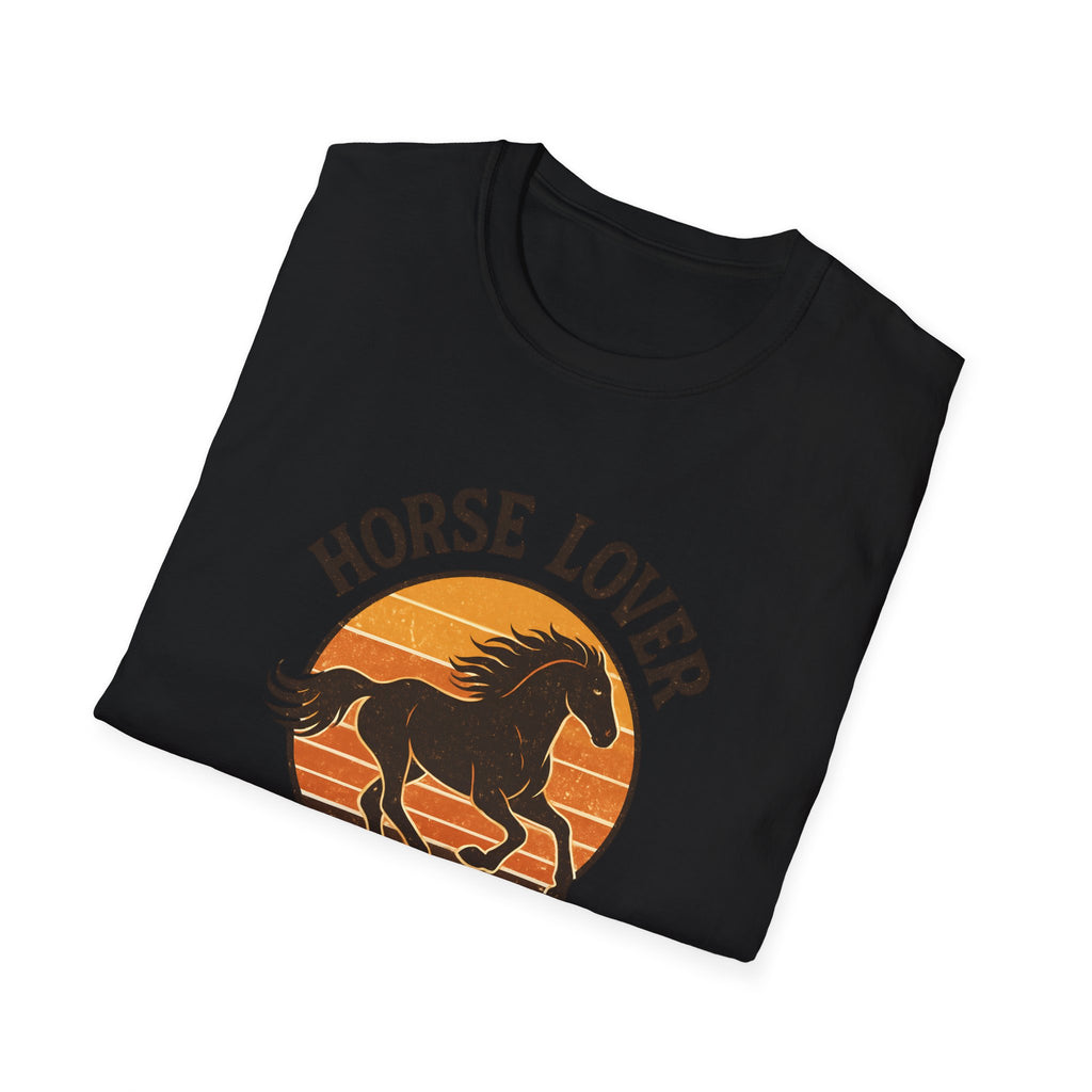 Horse Lover T-Shirt — Running Horse Sunset Graphic Tee