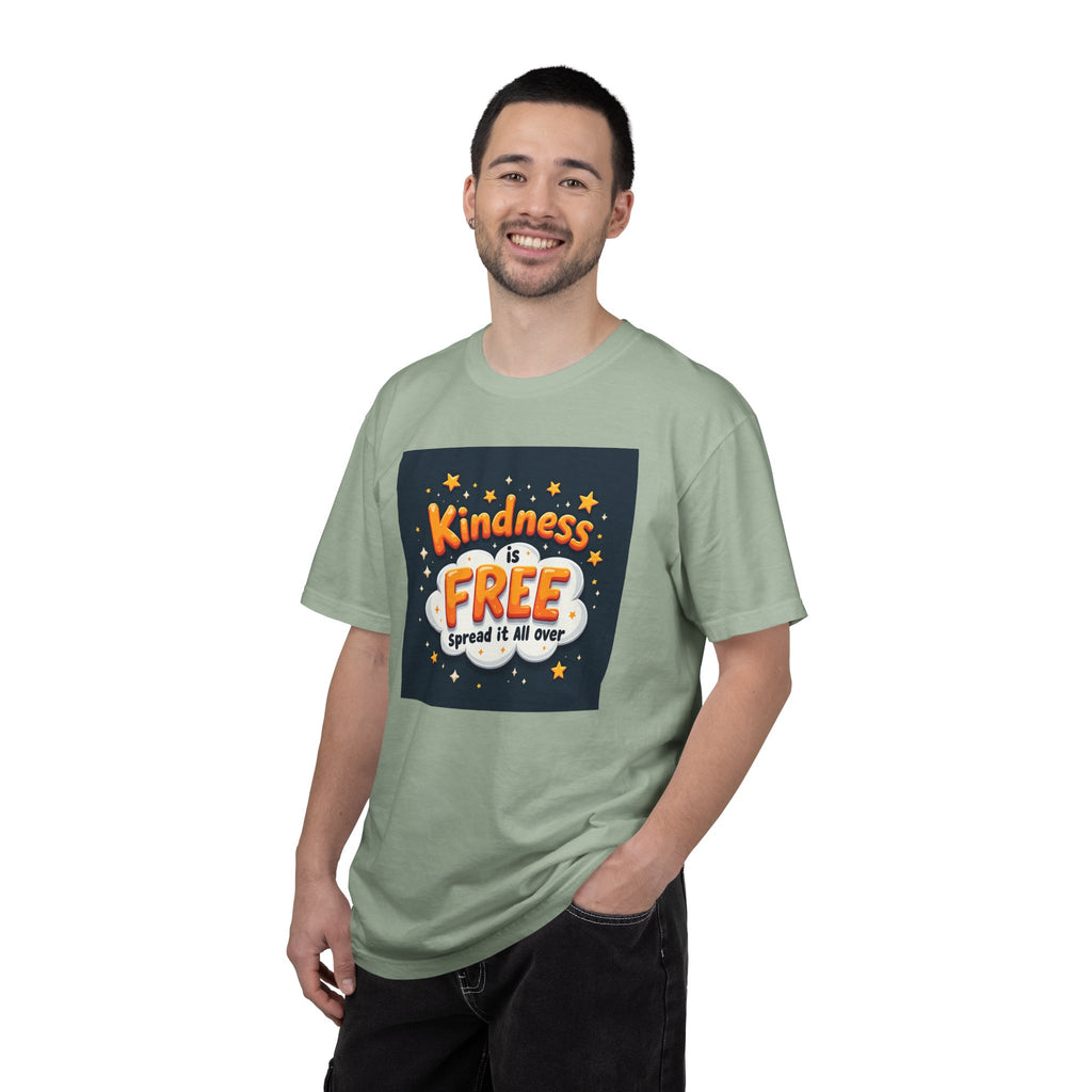 Kindness Is Free T-Shirt — 'Spread It All Over' Positive Graphic Tee