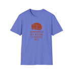 T-Shirt — "Introverted But Willing to Discuss Pets" Cat Graphic Tee