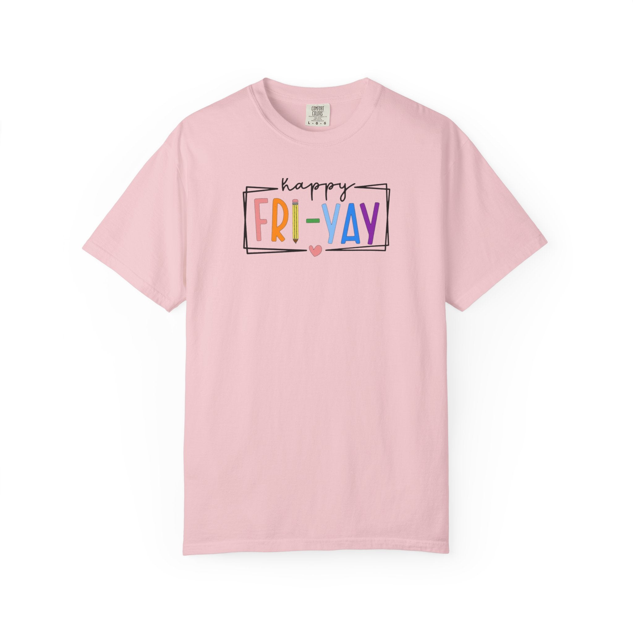 Fri-Yay T-Shirt — Colorful ‘Happy FRI-YAY’ Casual Tee