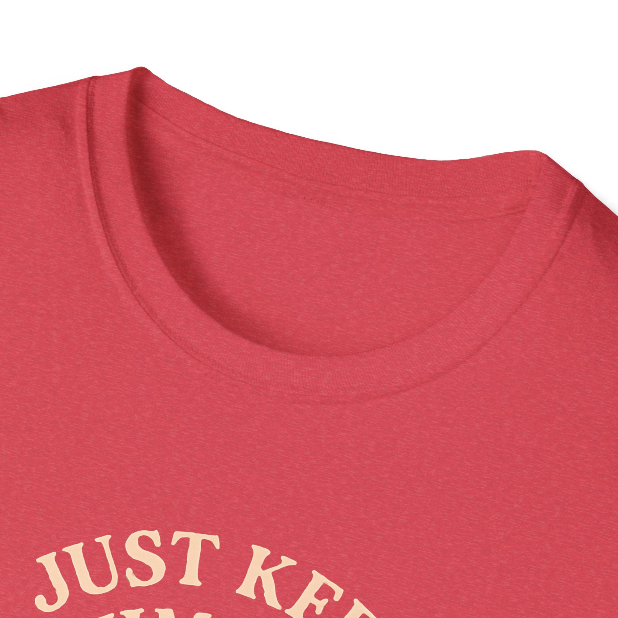 T‑Shirt — "Just Keep Swimming" Orange Fish Graphic Tee