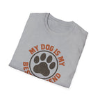 Dog Lover T‑Shirt — "My Dog Is My Best Friend" Paw Print Tee