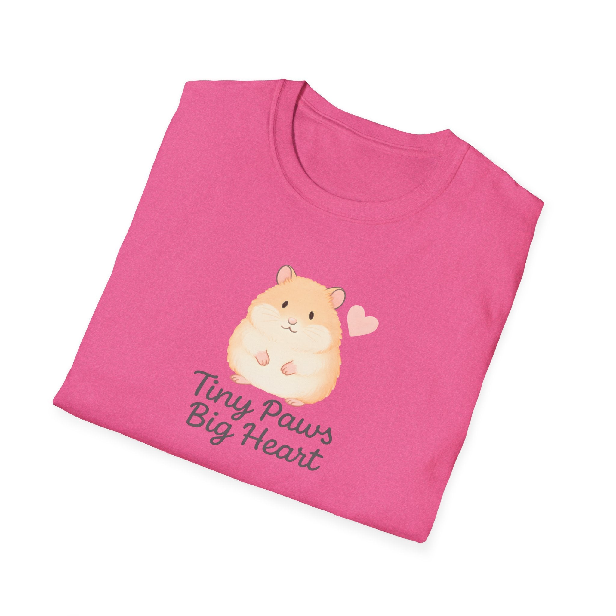 Tiny Paws Big Heart T-Shirt — Cute Hamster Graphic Tee