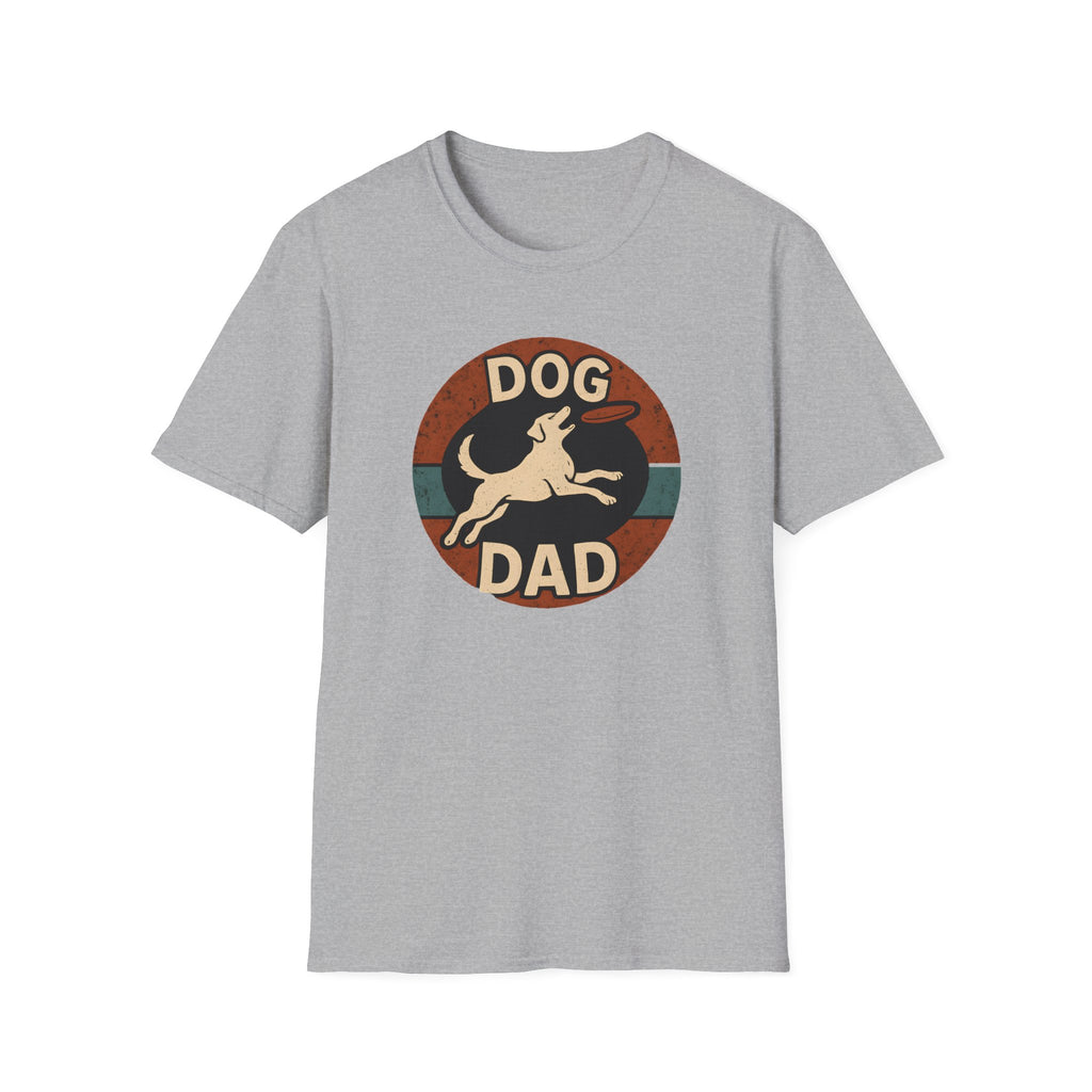 Dog Dad T-Shirt – Retro Running Dog Graphic, Funny Father’s Day Gift for Pet Owners