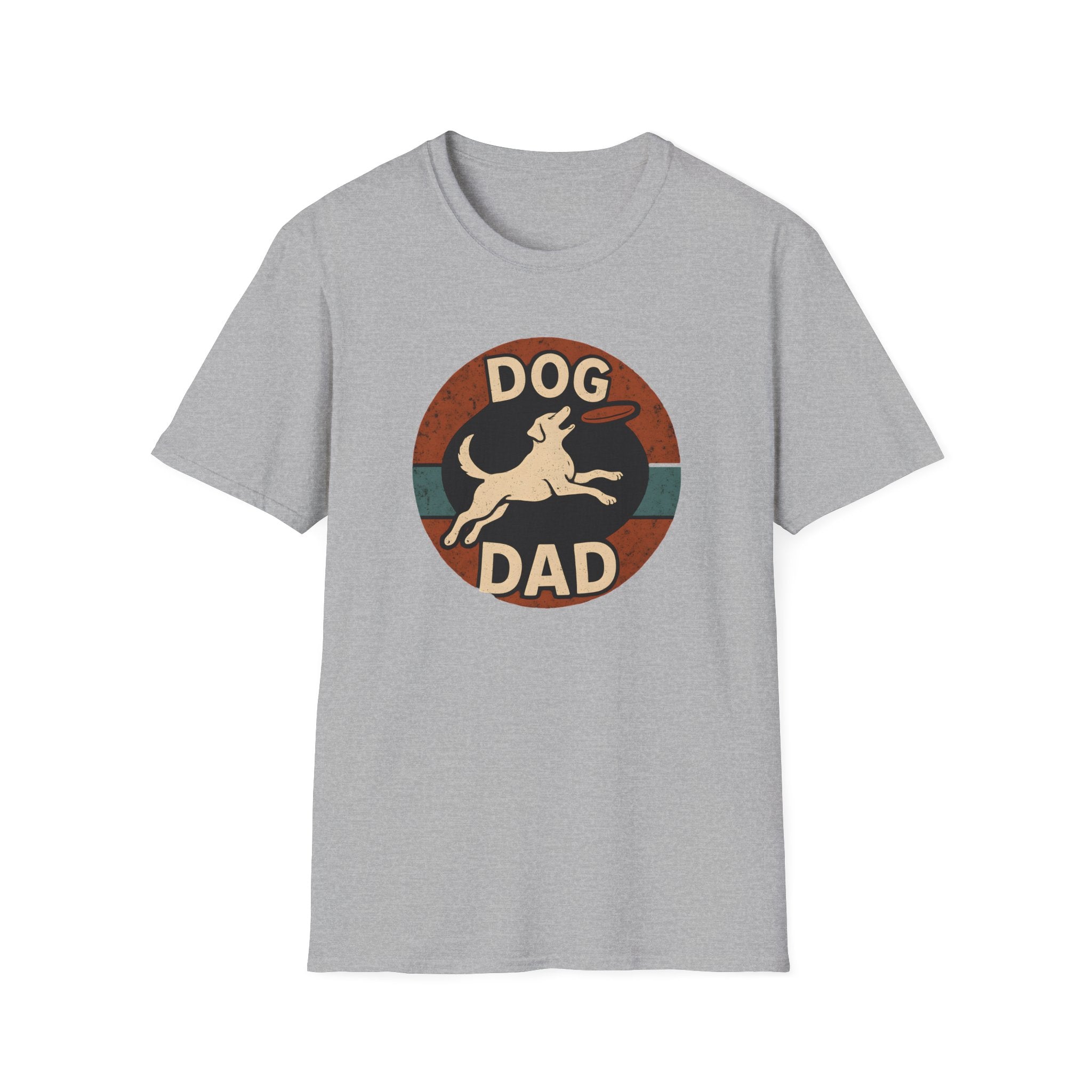 Dog Dad T-Shirt – Retro Running Dog Graphic, Funny Father’s Day Gift for Pet Owners