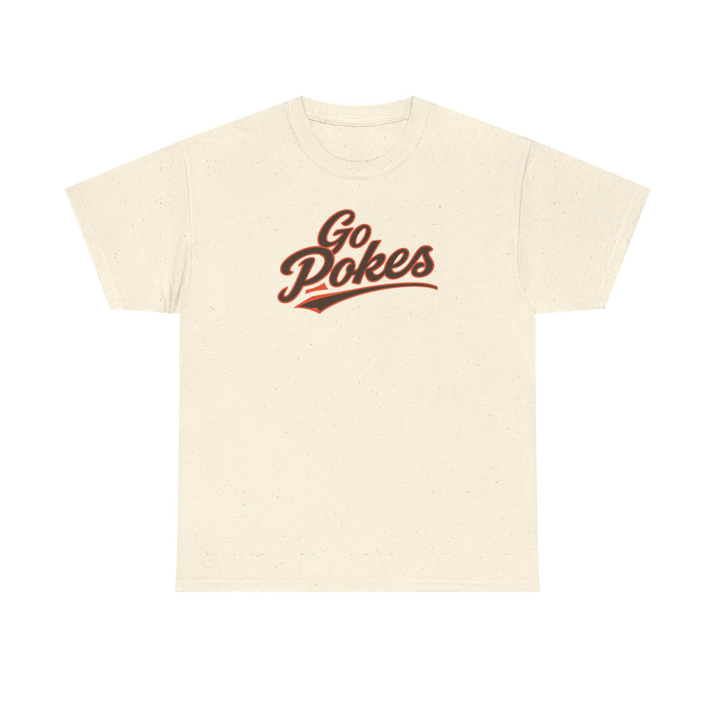 Go Pokes T-Shirt — Retro Script Fan Tee